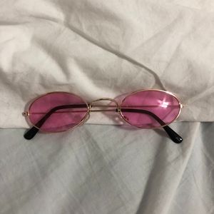 60s style pink sunglasses